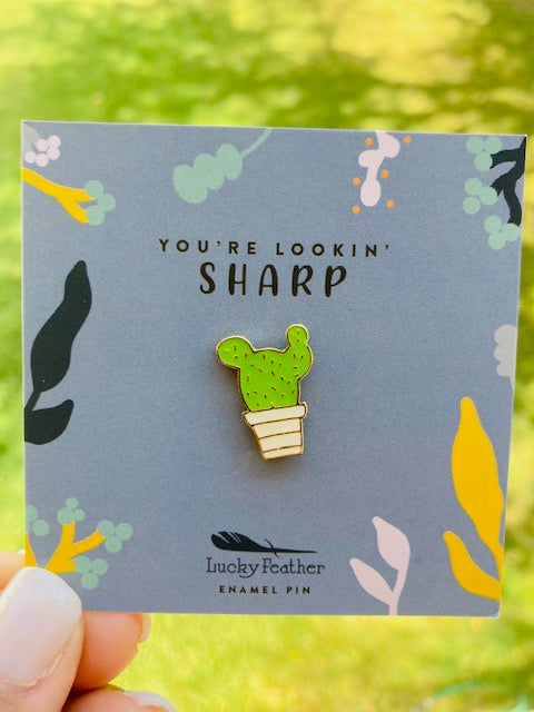 Succulent Enamel Pin