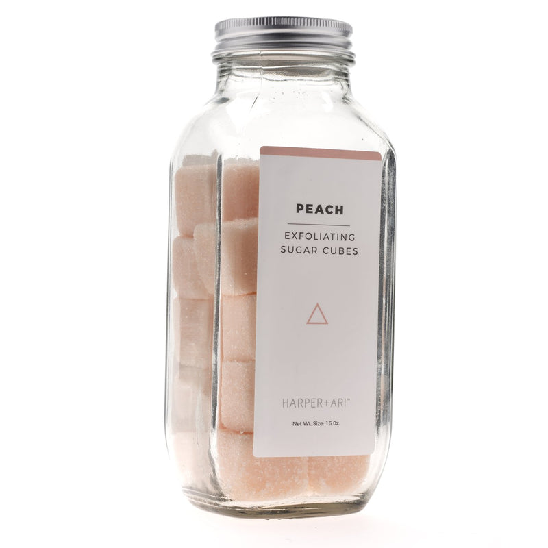 Peach Scented Exfoliating Sugar Cubes