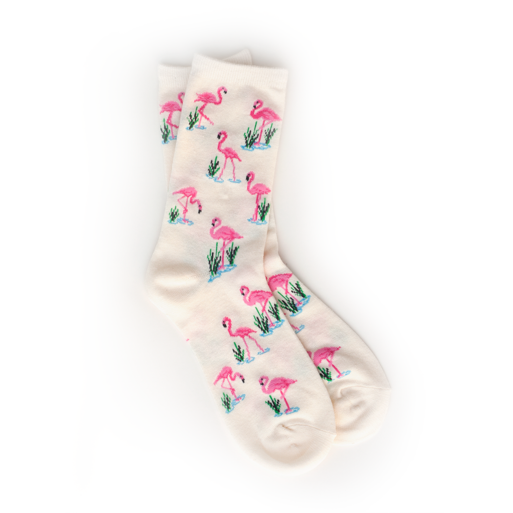 Flamingo Crew Socks