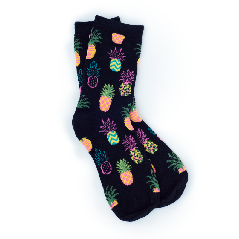 Pineapple Crew Socks