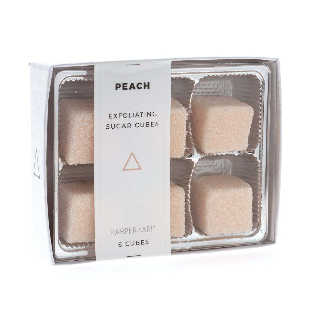 Peach Exfoliating Sugar Cube Set